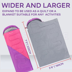 Clostnature sleeping bag compact pack highlights lightweight, space-saving design for backpacking