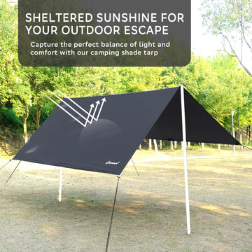 Clostnature tarp setup with hammock demonstrates easy canopy for backpacking.