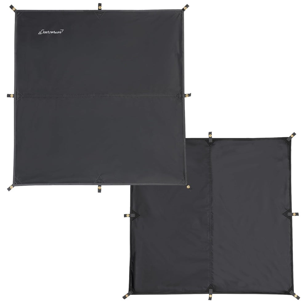 Clostnature tarp mid-side attachment point demonstrates flexible shelter configuration.