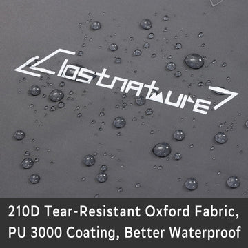 Clostnature tarp waterproof coating closeup highlights PU3000 protection and sealed seams.