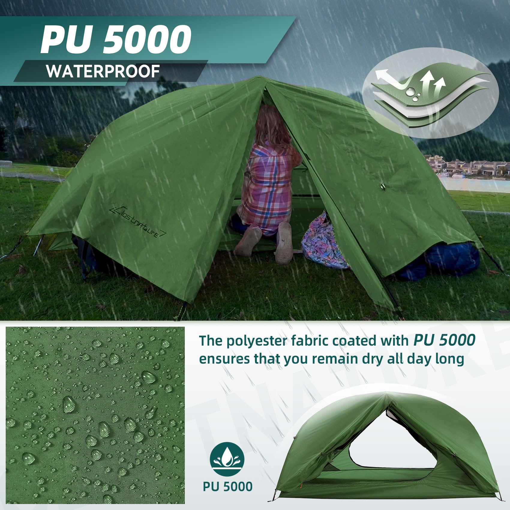 Clostnature Taurus headroom design emphasizes tall sleepers can stretch out.