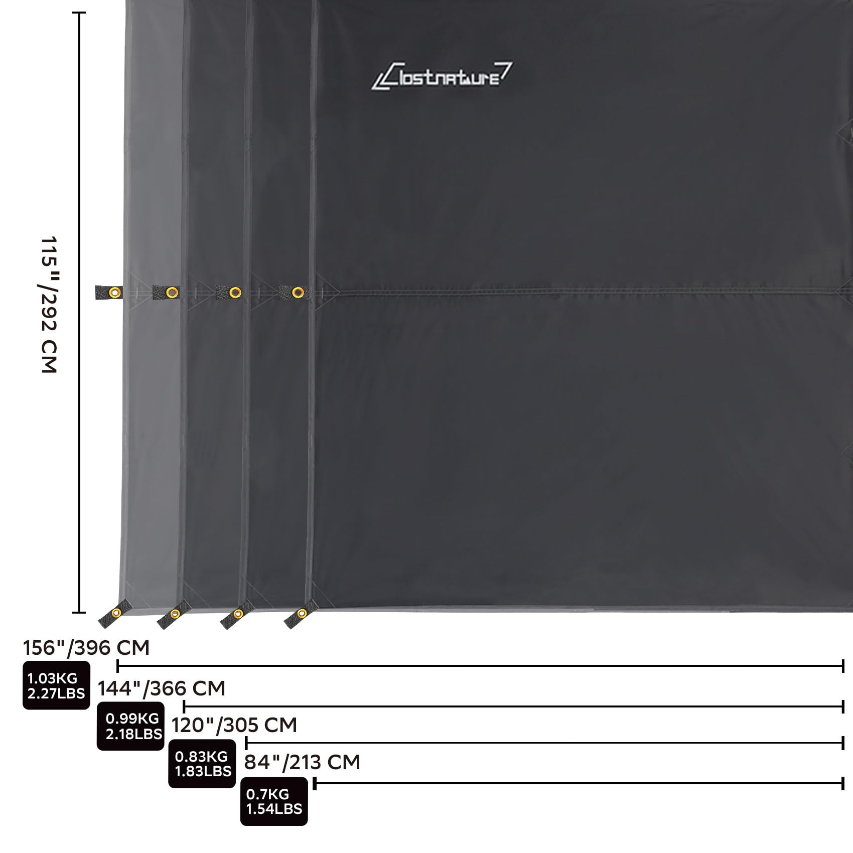 Clostnature ultralight camping tarp packable design saves space for backpacking trips