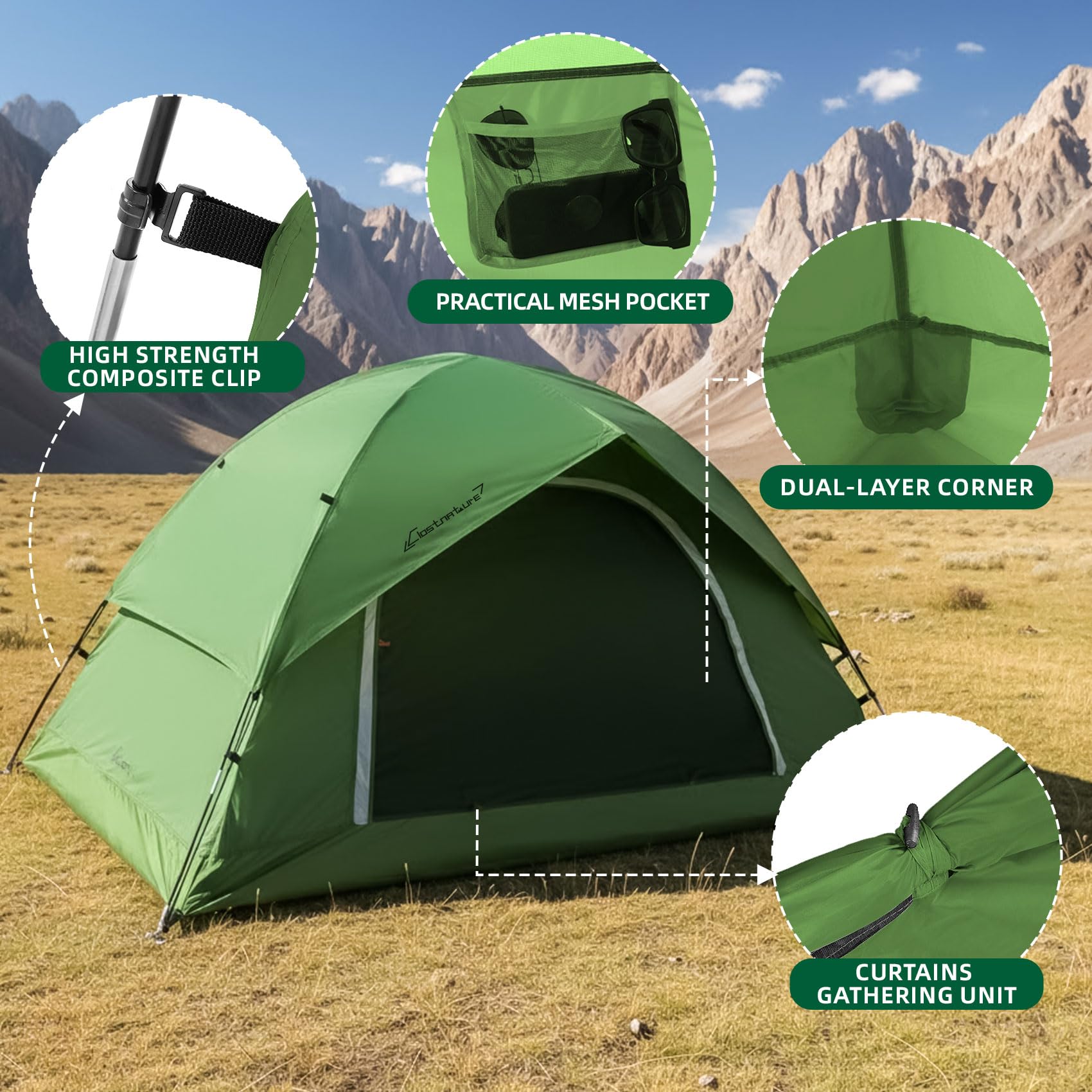 Clostnature Vela rainfly—additional weather protection for sudden showers