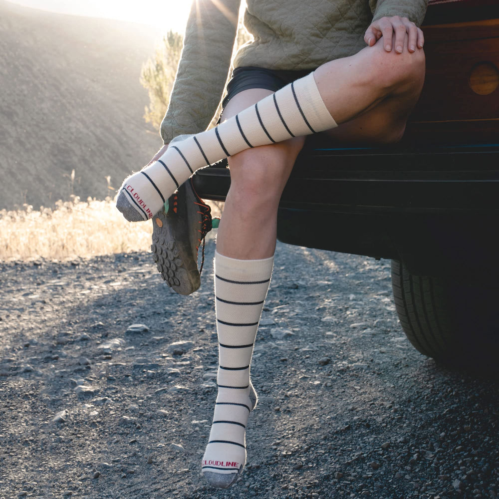 CloudLine Merino Wool Ul toe-seamless view highlights comfort and reduced irritation.