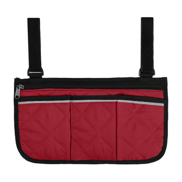 Cloudpower armrest storage bag strap attachment keeps bag secure on any chair.