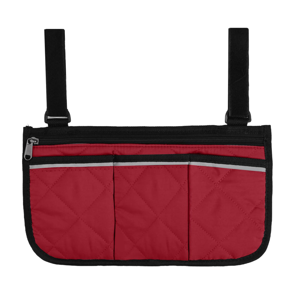 Cloudpower armrest storage bag strap attachment keeps bag secure on any chair.