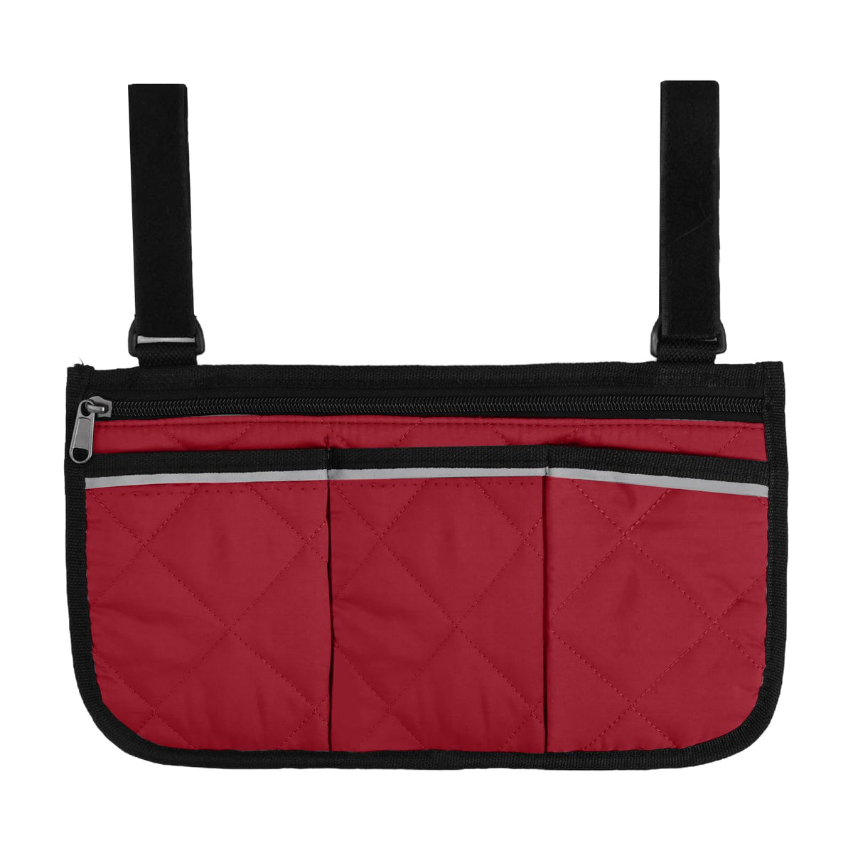 Cloudpower armrest storage bag strap attachment keeps bag secure on any chair.