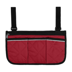 Cloudpower armrest storage bag strap attachment keeps bag secure on any chair.