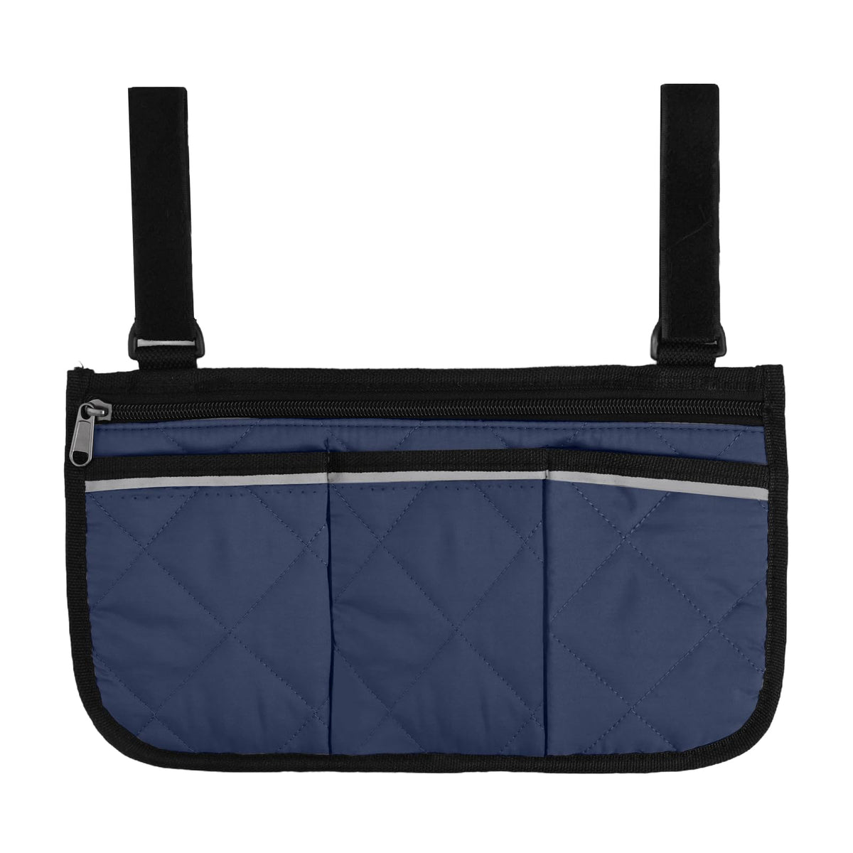 Cloudpower camping armrest storage bag front view with roomy pockets for quick access.