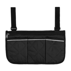 Cloudpower camping armrest storage bag attached to a chair armrest for quick access