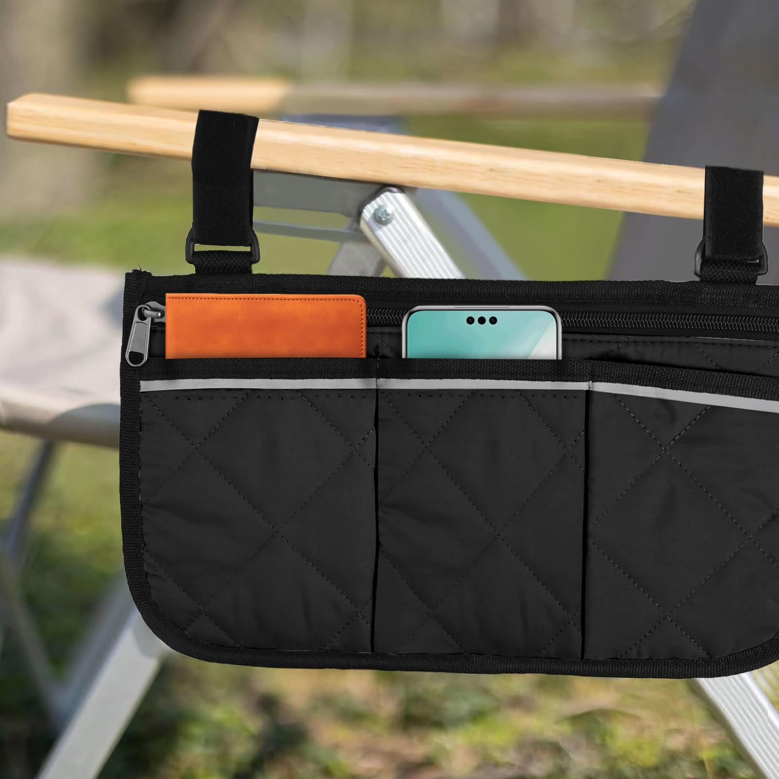 Cloudpower extended back buckle canvas bag adds practical storage on chairs