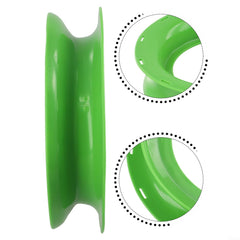 Close look at outer and inner diameters for precise line management.
