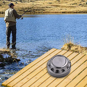 Cloudpower lightweight 2.8g handle cap balances long fishing sessions.