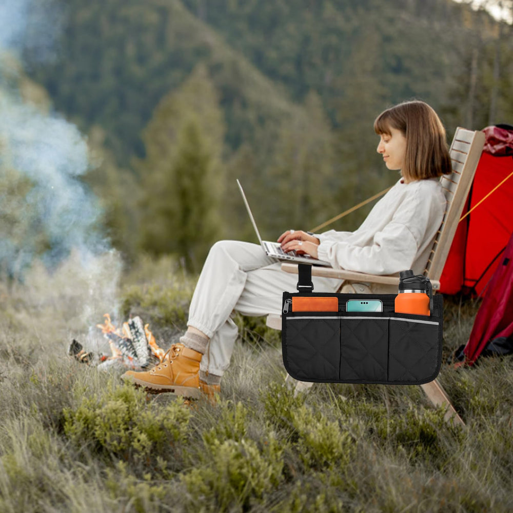 Cloudpower outdoor storage solution with reflective strips for visibility in low light