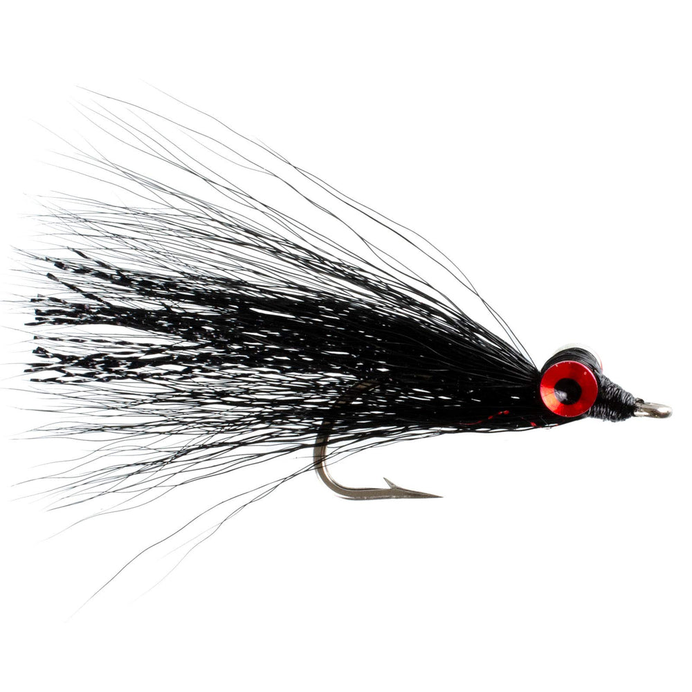 Clouser Minnow variation in black and gold