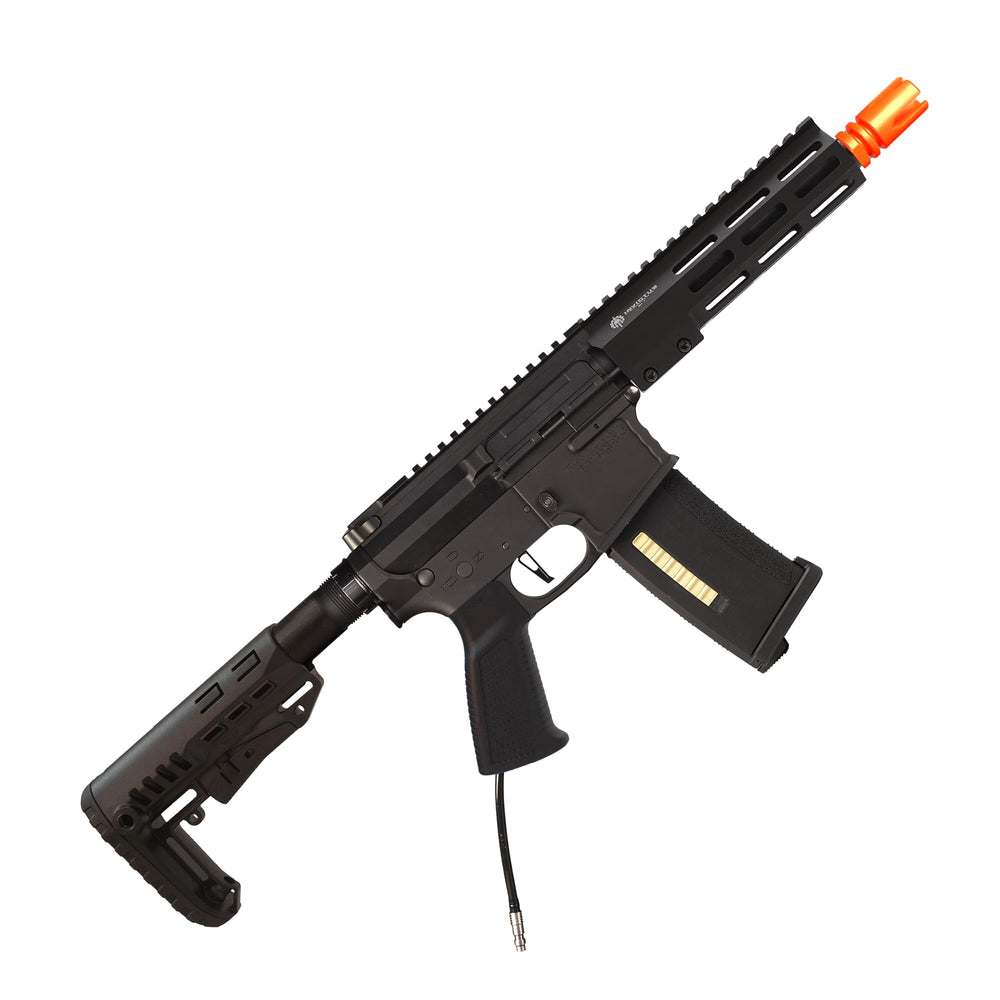 Clovair Clover Airsoft-Wolverine MTW front view shows durable aluminum construction for rugged fields.