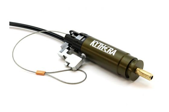Clovair PolarStar Kythera engine, 4-inch length, shows compact design for reliable HPA performance.