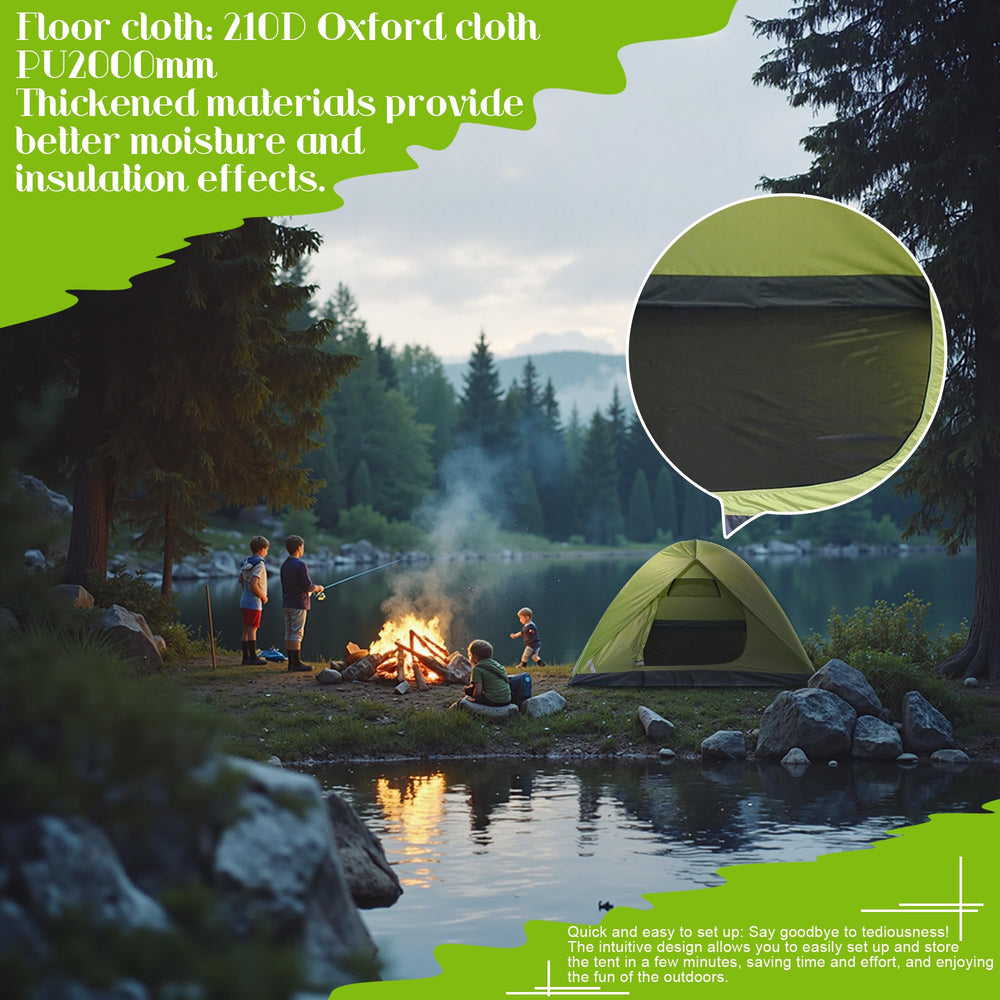 Cludcofa Dome 6 person tent easy setup kit for quick assembly