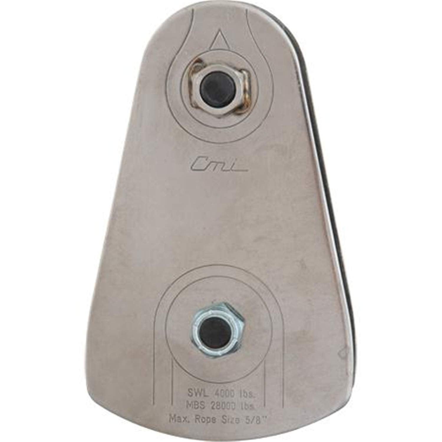 CMI Arborist Pulley 5/8 rope side view emphasizes lightweight design for easy handling