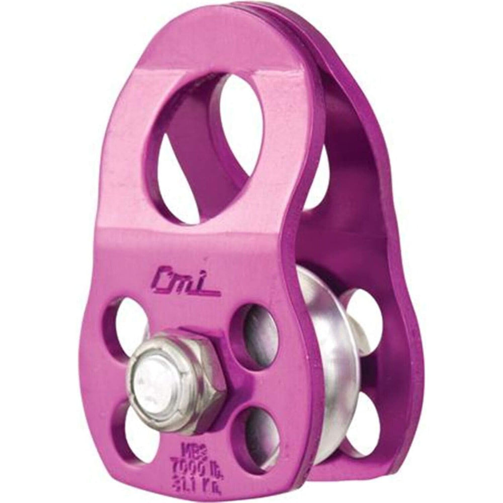 CMI Micro Pulley fully assembled for vertical hauling and guiding