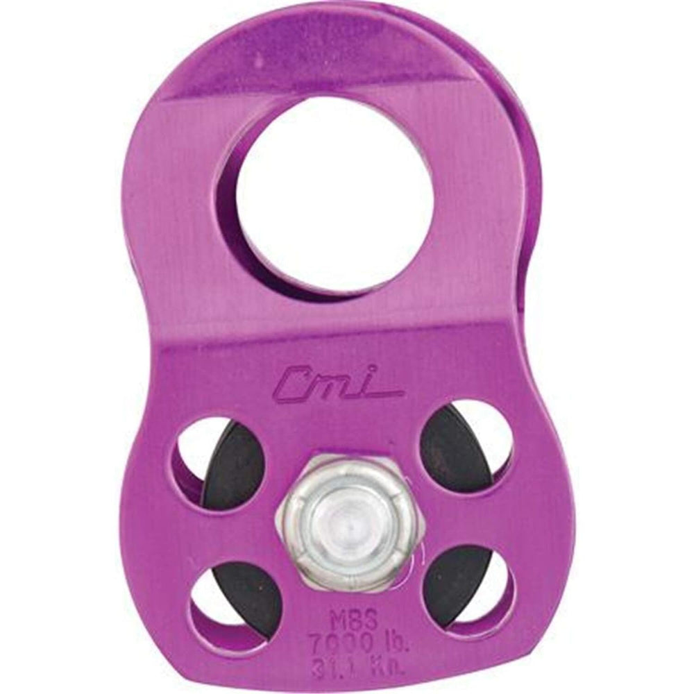 CMI Micro Pulley purple side plates highlight rugged alloy construction