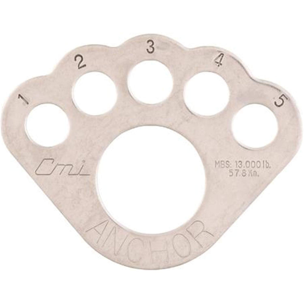 CMI SS Bear Paw Rigging Plate with bear paw grip for secure anchor rigging in rescue operations.