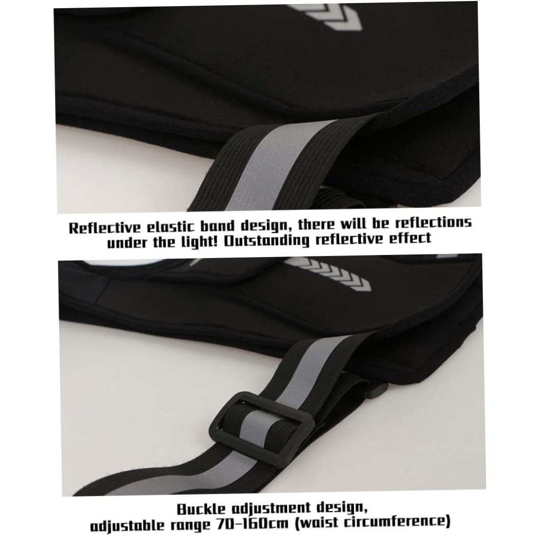 CNAFGBGG running vest back reflective panel improves visibility at night.