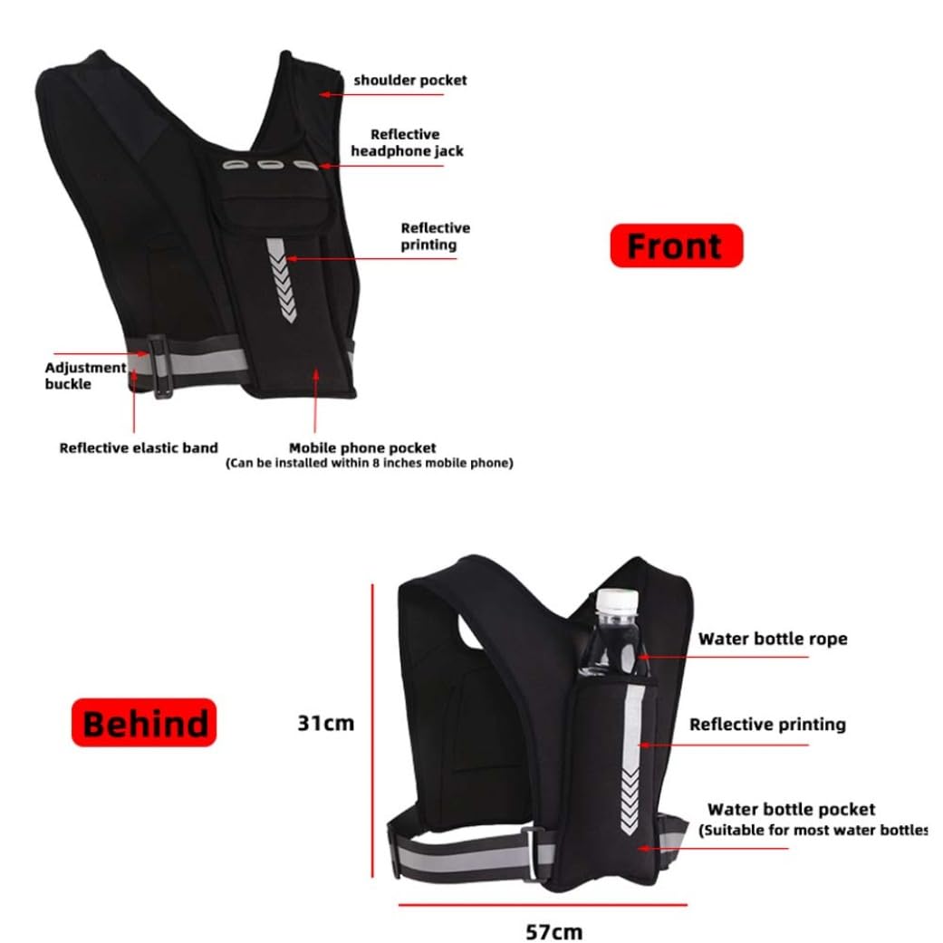 CNAFGBGG running vest earphone hole lets you listen safely.