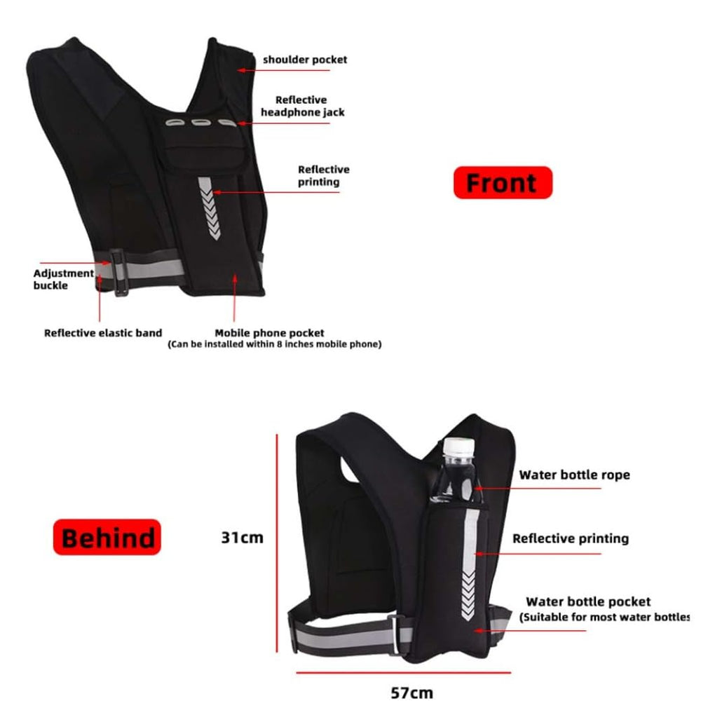 CNAFGBGG running vest earphone hole lets you listen safely.