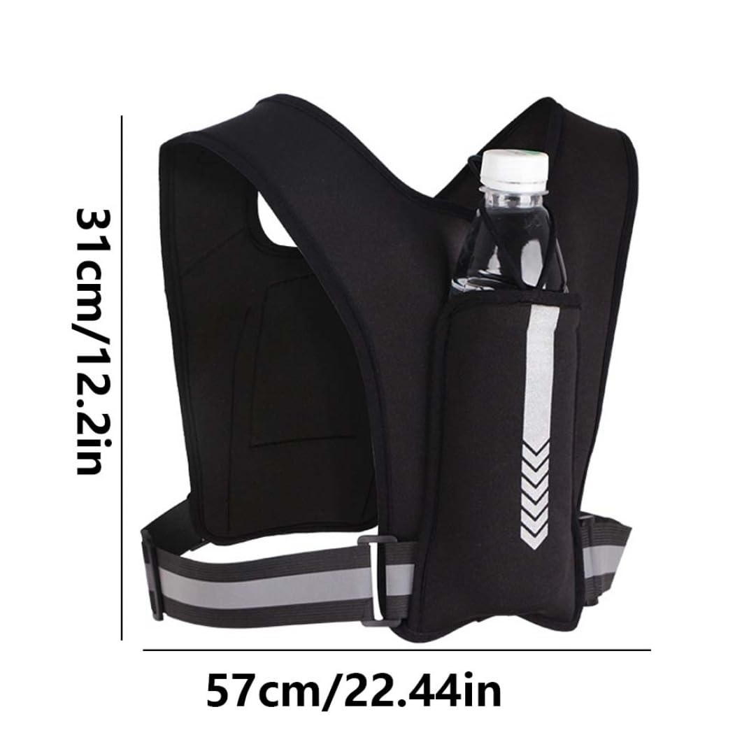 CNAFGBGG running vest water bottle pocket keeps hydration handy.