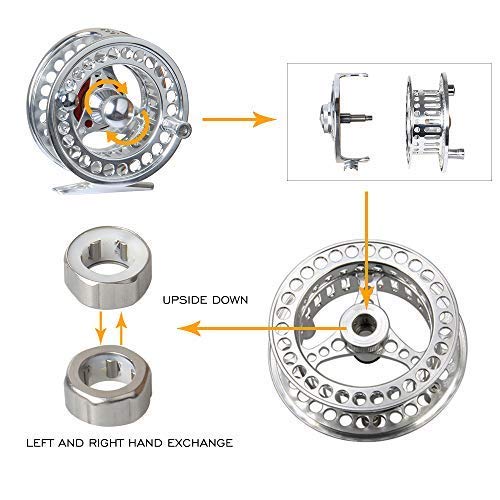 Close-up of CNC machined large arbor reel