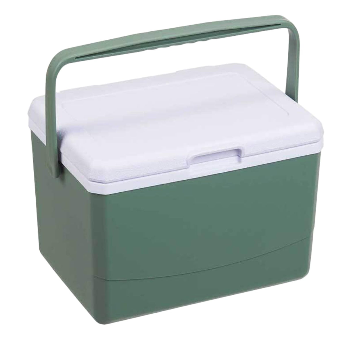 Cndiyald 5L hard cooler lunch box front view in green for outdoor meals.