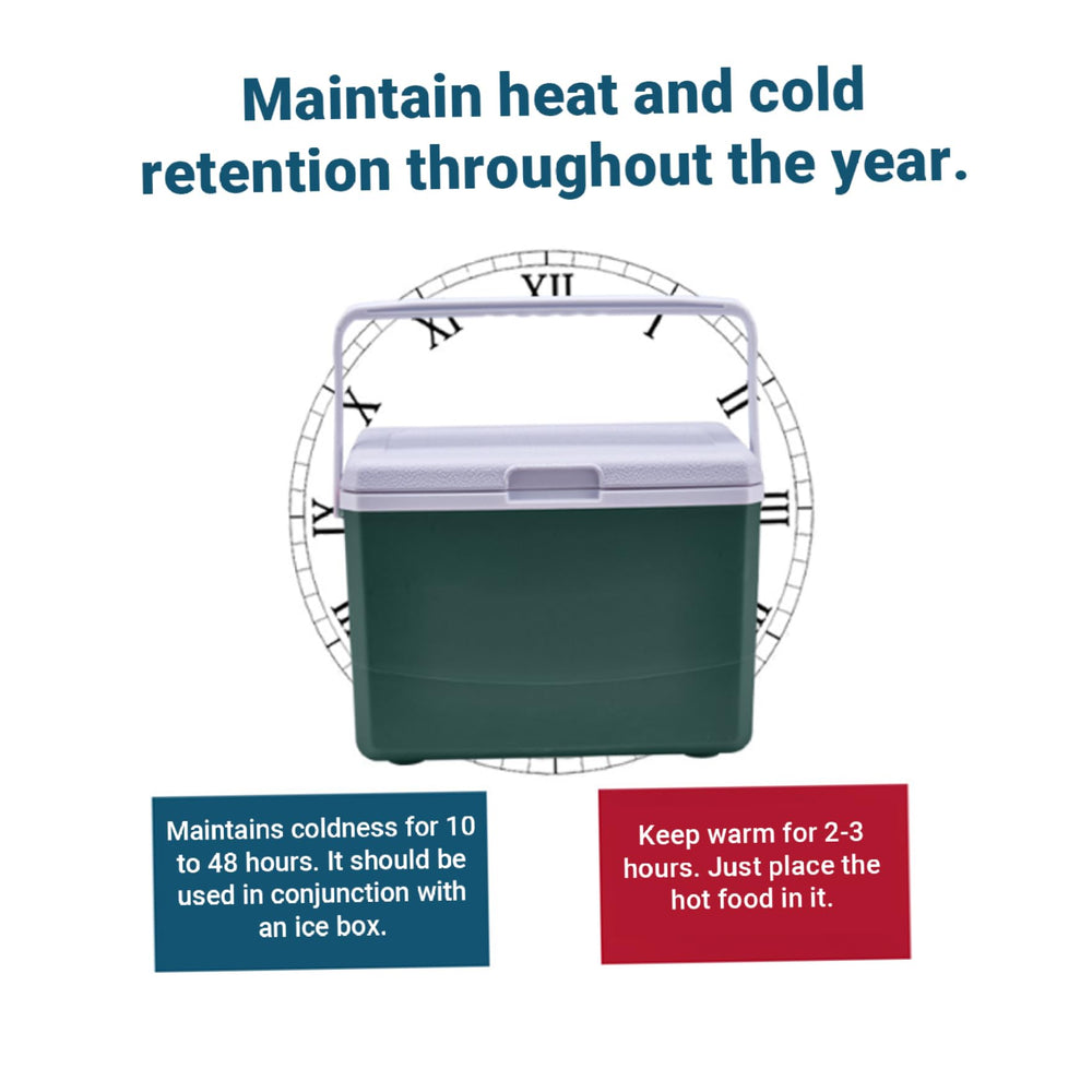 Cndiyald 5L hard cooler lunch box leak-proof seal prevents spills during travel.