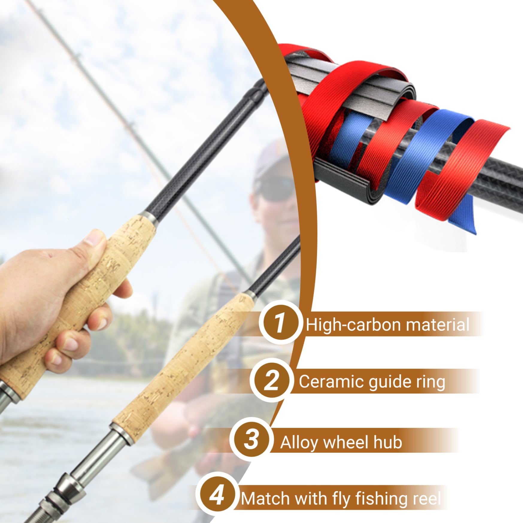 Cndiyald carbon rod delivers reliable balance for precise casts.