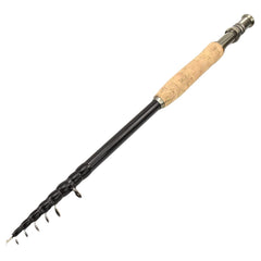 Cndiyald telescopic fishing rod with compact design for easy travel and quick setup.