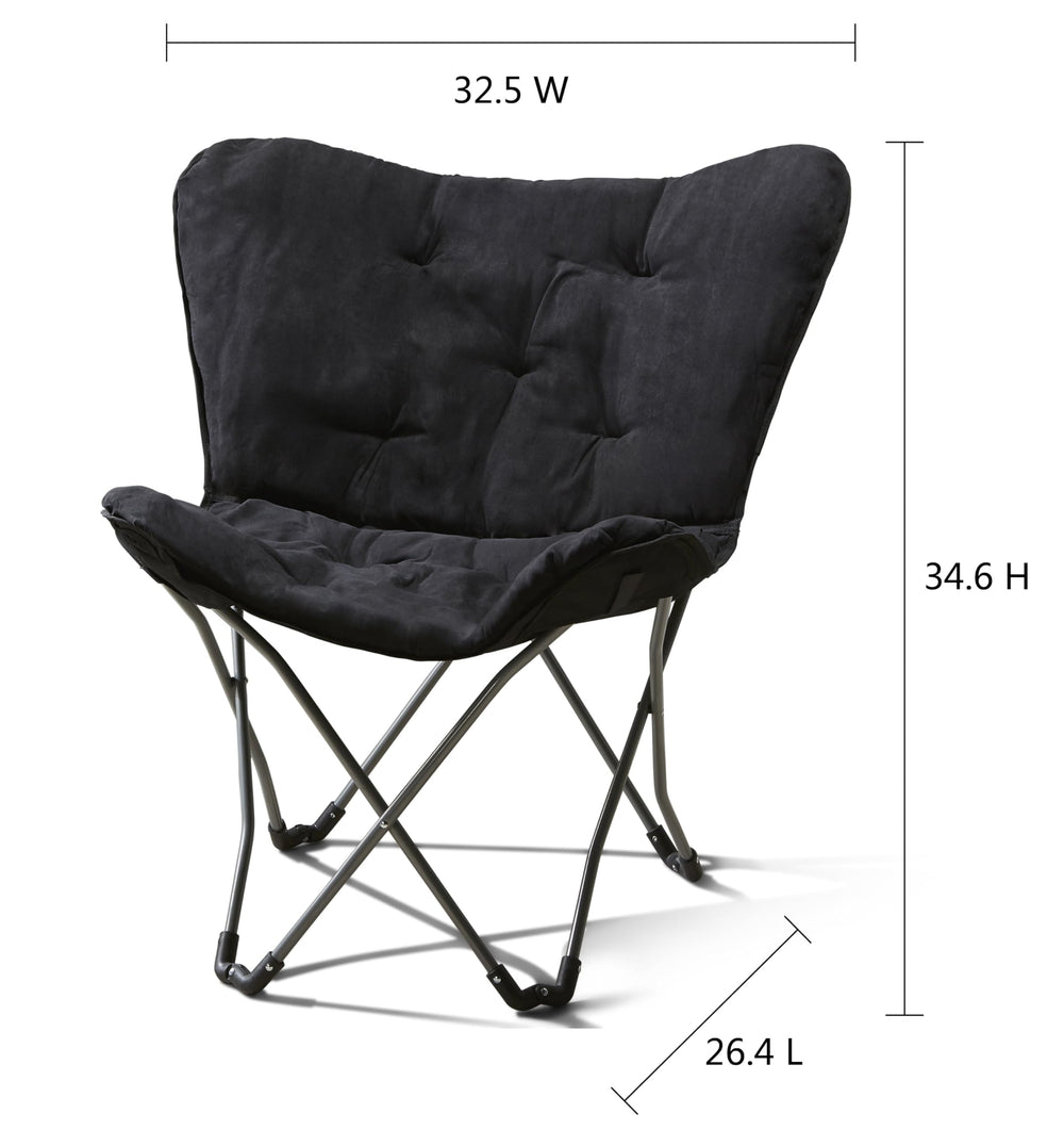 CNEIESD butterfly chair steel-frame highlights durable construction that resists rust