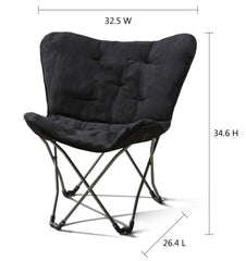 CNEIESD butterfly chair steel-frame highlights durable construction that resists rust