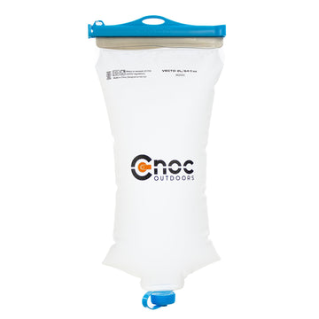Cnoc Outdoors Vecto side view blue shows compact 2L design.