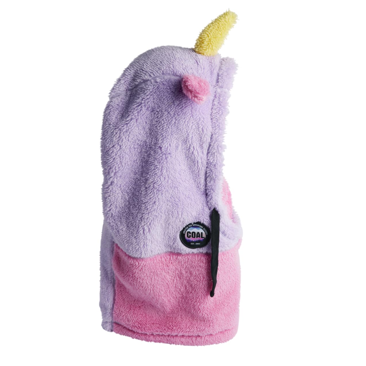 Coal Ridge Hood kids balaclava in purple offers full-face warmth for chilly outdoor adventures