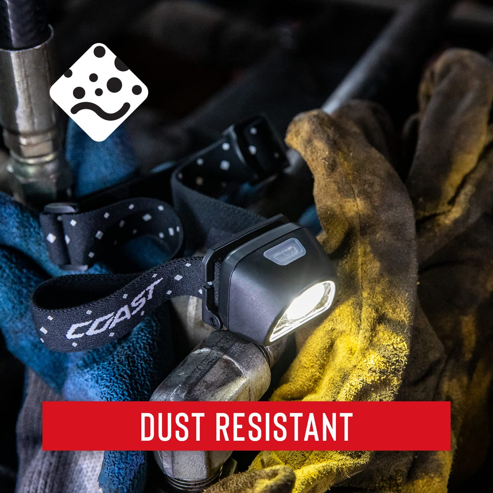 Coast FL1R 1-meter drop protection demonstrates rugged durability.