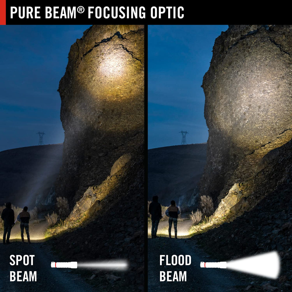 Coast FL75R beam mode shows flood and spot options with transition halo.