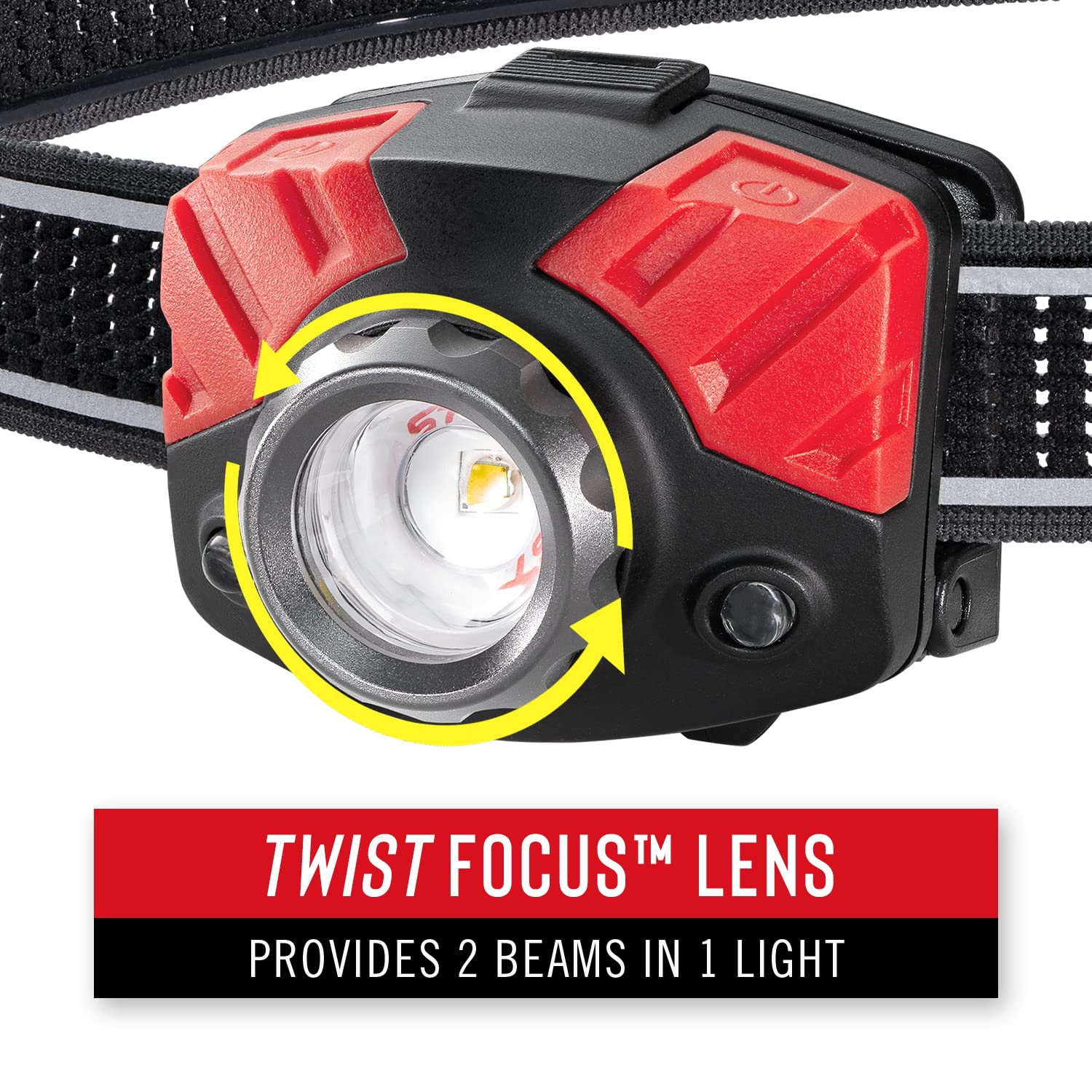 Coast FL75R dual-power rechargeable design supports Li-Ion packs or alkaline batteries.