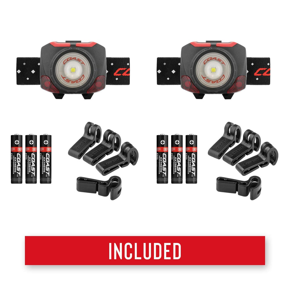 Coast FL84 seamless transition headlamp switches from flood to spot without halos.