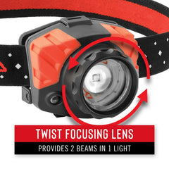 Coast FL85 flood beam mode for bright near-task illumination.