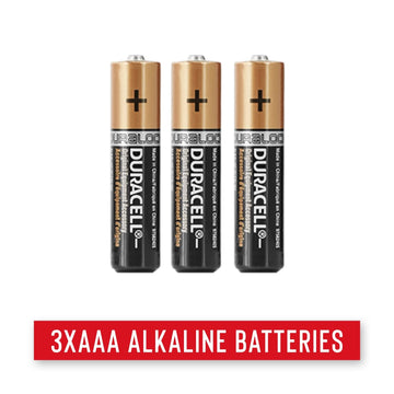 COAST HL7 includes three AAA batteries for immediate use