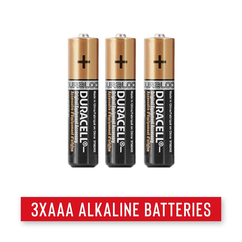 COAST HL7 includes three AAA batteries for immediate use