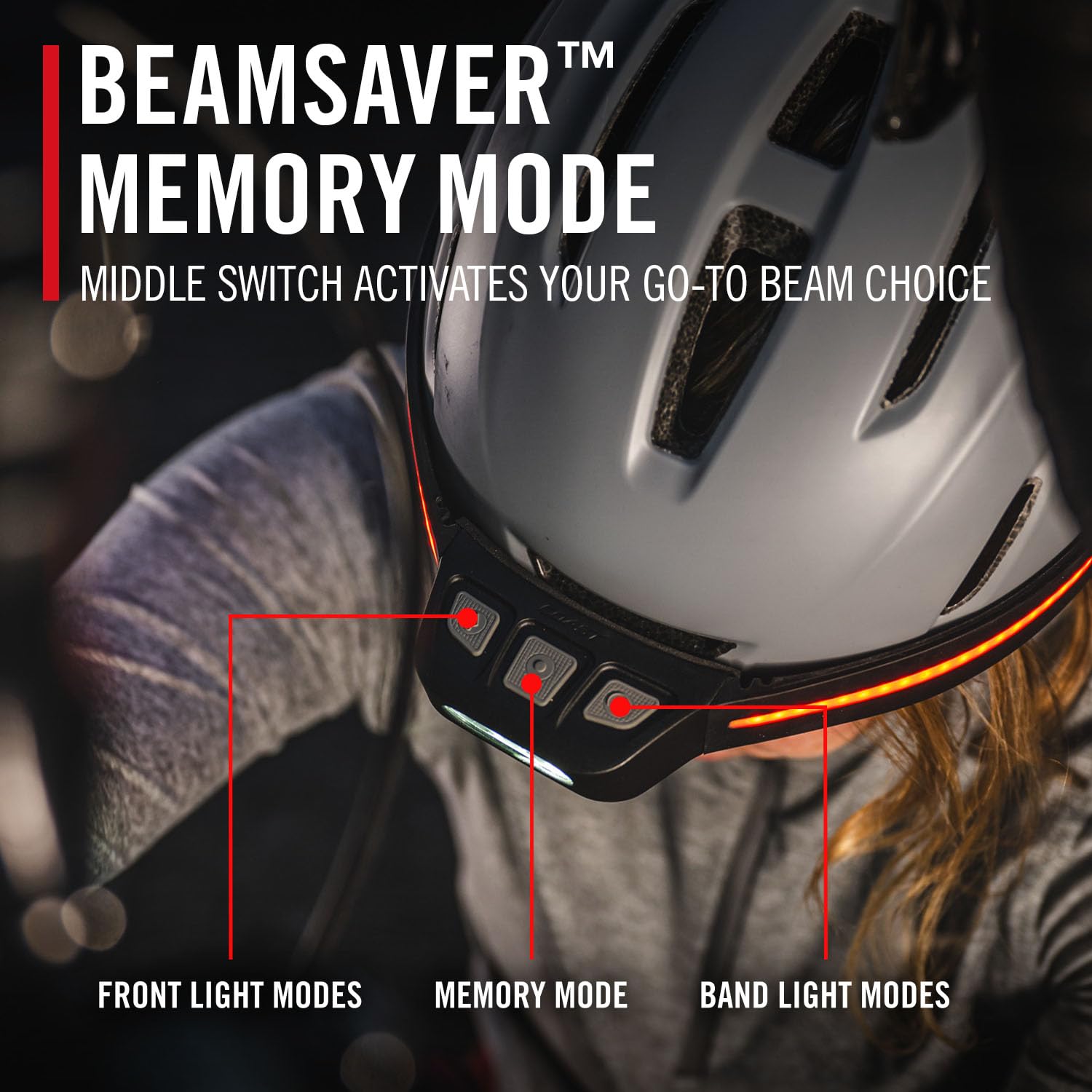 Coast LHS500R memory mode selects your preferred beam with a tap.