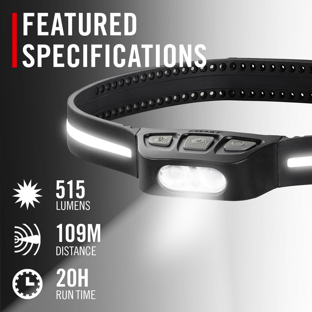Coast LHS500R side view highlights slim profile and secure strap.