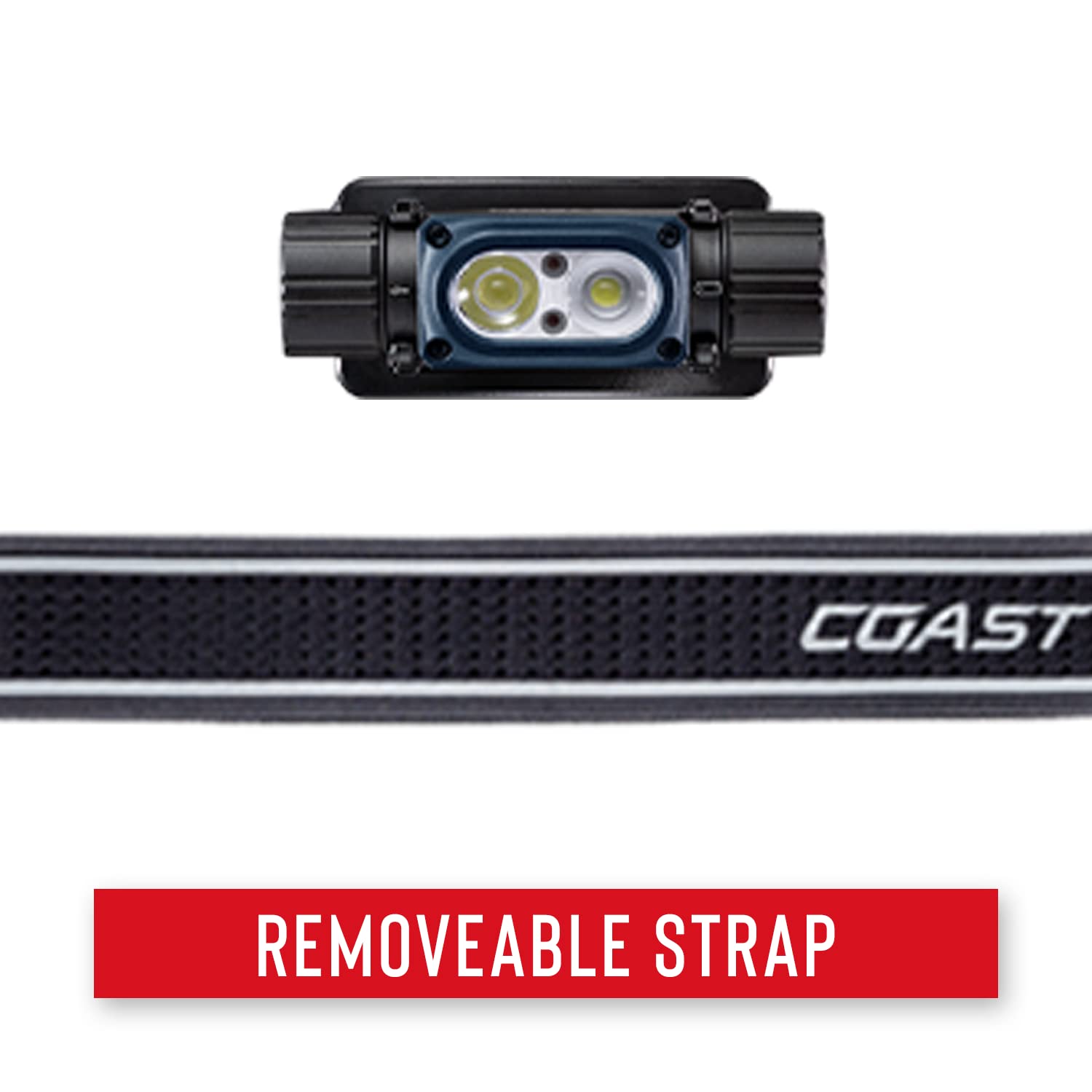 Coast WPH30R Ultra-Strap keeps the light secure on your head.