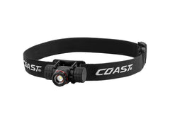 Coast XPH25R black head lamp front view for hands-free brightness